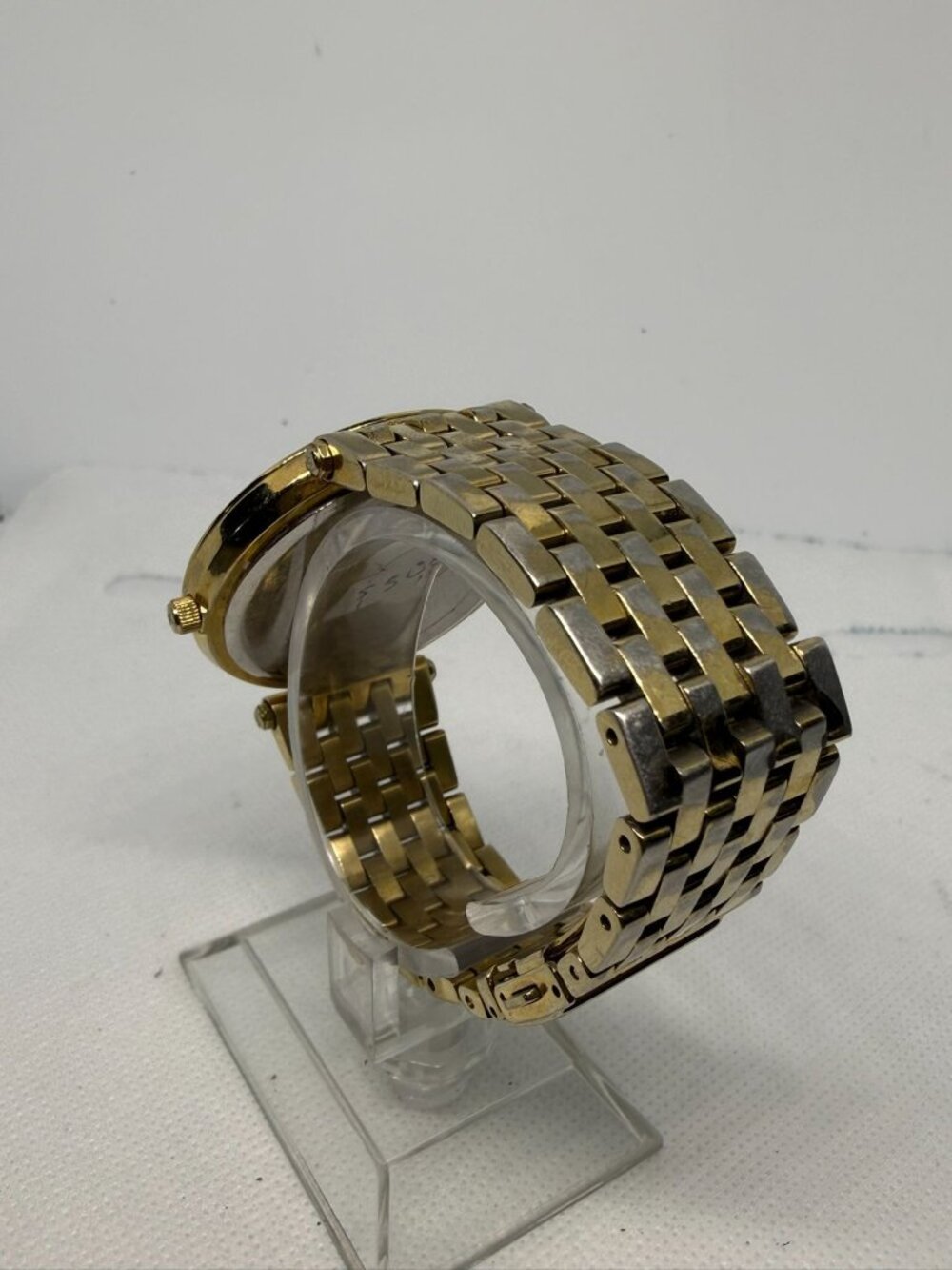 Michael Kors Darci MK3406 Women Gold-Tone Crystal Bezel Blue Dial Watch - Picture 4 of 12